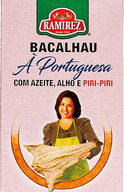 Codfish Portuguese style with olive oil, garlic and chilli pepper (120g)