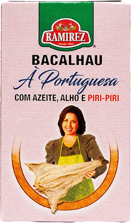 Codfish Portuguese style with olive oil, garlic and chilli pepper (120g)