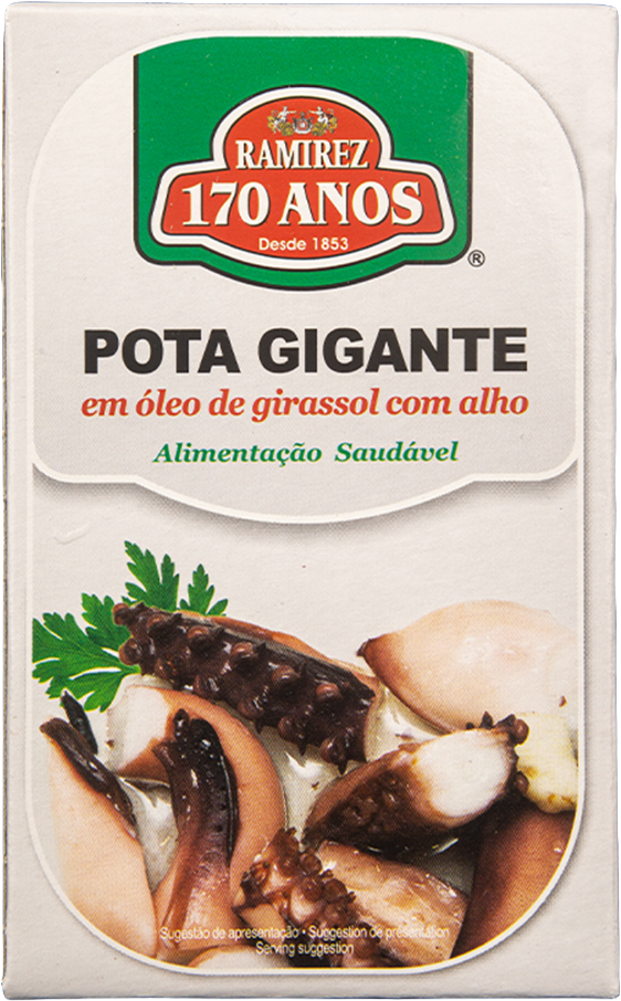 Giant squid with vegetable oil and garlic (120g)